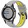 Per Garmin Fenix 5X Sapphire / GPS / Plus Cinturino sportivo in silicone a sgancio rapido bicolore (grigio + giallo) Per Garmin Fenix 5X Sapphire / GPS / Plus Cinturino sportivo in silicone a sgancio rapido bicolore (grigio + giallo)