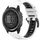 Per Garmin Fenix 3 / Fenix 3 HR / Sapphire Sports Cinturino in silicone a sgancio rapido bicolore (bianco + nero) Per Garmin Fenix 3 / Fenix 3 HR / Sapphire Sports Cinturino in silicone a sgancio rapido bicolore (bianco + nero)