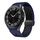 Per Samsung Galaxy Watch 4/5/6 Kalebol Cinturino in silicone con fibbia magnetica nera a maglie bicolore (blu notte nero)