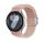 Per Samsung Galaxy Watch 5 Pro / 6 / 7 Kalebol Button Braided Loop Magnetic Buckle Watch Band (Rosa Sabbia) Per Samsung Galaxy Watch 5 Pro / 6 / 7 Kalebol Button Braided Loop Magnetic Buckle Watch Band (Rosa Sabbia)