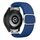 Per Samsung Galaxy Watch 7/6/5/4 Kalebol Eight Buckle Nylon Braided Watch Band (blu freddo) Per Samsung Galaxy Watch 7/6/5/4 Kalebol Eight Buckle Nylon Braided Watch Band (blu freddo)