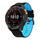 Per Garmin Fenix 7X 26mm Kalebol Two Color Carbon Fiber Print Silicone Watch Band (Nero Azzurro) Per Garmin Fenix 7X 26mm Kalebol Two Color Carbon Fiber Print Silicone Watch Band (Nero Azzurro)