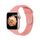 Per Apple Watch 46mm / 49mm / 45mm / 44mm Kalebol Reverse Buckle Cinturino in silicone (rosso anguria) Per Apple Watch 46mm / 49mm / 45mm / 44mm Kalebol Reverse Buckle Cinturino in silicone (rosso anguria)