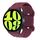 Cinturino per orologio in silicone con fibbia a farfalla e stampa leopardata Kalebol da 18 mm (rosso vino) Cinturino per orologio in silicone con fibbia a farfalla e stampa leopardata Kalebol da 18 mm (rosso vino)