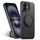Per iPhone 16 Plus Suteni G3 360 Supporto Rotante MagSafe Custodia Posteriore in Pelle Denim per Telefono (Nero)