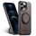 Per iPhone 12 Pro Max Suteni G3 360 Supporto Rotante MagSafe Custodia Posteriore in Pelle Denim per Telefono (Marrone) Per iPhone 12 Pro Max Suteni G3 360 Supporto Rotante MagSafe Custodia Posteriore in Pelle Denim per Telefono (Marrone)