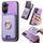 Per Redmi Turbo 4 Retro Cross Leather Ring Vertical Insert Card Bag MagSafe Custodia per telefono (viola) Per Redmi Turbo 4 Retro Cross Leather Ring Vertical Insert Card Bag MagSafe Custodia per telefono (viola)