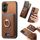 Per Xiaomi Poco X7 Pro Retro Cross Leather Ring Vertical Insert Card Bag MagSafe Custodia per telefono (marrone) Per Xiaomi Poco X7 Pro Retro Cross Leather Ring Vertical Insert Card Bag MagSafe Custodia per telefono (marrone)