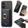 Per Xiaomi Poco X7 Pro Retro Cross Leather Ring Vertical Insert Card Bag MagSafe Custodia per telefono (nero) Per Xiaomi Poco X7 Pro Retro Cross Leather Ring Vertical Insert Card Bag MagSafe Custodia per telefono (nero)