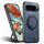Per Google Pixel 9 Pro XL Suteni G3 360 Supporto Rotante MagSafe Denim Custodia Posteriore in Pelle per Telefono (Blu)