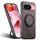 Per Google Pixel 9 Suteni G3 360 Supporto Rotante MagSafe Custodia Posteriore in Pelle Denim per Telefono (Marrone)