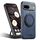 Per Google Pixel 7a Suteni G3 360 Supporto Rotante MagSafe Denim Custodia Posteriore in Pelle per Telefono (Blu)