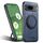 Per Google Pixel 7 Suteni G3 360 Supporto Rotante MagSafe Denim Custodia Posteriore in Pelle per Telefono (Blu)