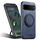 Per Google Pixel 6a Suteni G3 360 Supporto Rotante MagSafe Denim Custodia Posteriore in Pelle per Telefono (Blu)