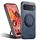 Per Google Pixel 6 Suteni G3 360 Supporto Rotante MagSafe Denim Custodia Posteriore in Pelle per Telefono (Blu)