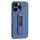 Per iPhone 16 Pro Max Custodia antiurto con supporto push-pull in pelle PU (blu)