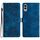 Per Samsung Galaxy S25 Edge 5G Custodia per telefono in PU goffrato con motivo a farfalla in fiore di ciliegio (blu) Per Samsung Galaxy S25 Edge 5G Custodia per telefono in PU goffrato con motivo a farfalla in fiore di ciliegio (blu)