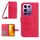 Custodia in pelle con stampa a fiore di sole per Infinix Note 50 Pro 4G / Note 50 4G con cordino (rosso rosa) Custodia in pelle con stampa a fiore di sole per Infinix Note 50 Pro 4G / Note 50 4G con cordino (rosso rosa)