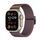 Per Apple Watch 46mm / 49mm / 45mm / 44mm Kalebol Bull Bead Buckle Elastic Nylon Watch Band (viola fumo) Per Apple Watch 46mm / 49mm / 45mm / 44mm Kalebol Bull Bead Buckle Elastic Nylon Watch Band (viola fumo)