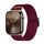 Per Apple Watch 42mm / 41mm / 40mm / 38mm Kalebol Bull Bead Buckle Elastic Nylon Watch Band (rosso vino) Per Apple Watch 42mm / 41mm / 40mm / 38mm Kalebol Bull Bead Buckle Elastic Nylon Watch Band (rosso vino)