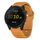 Cinturino per orologio in silicone con fibbia borchiata e motivo a onde Kalebol da 22 mm (giallo) Cinturino per orologio in silicone con fibbia borchiata e motivo a onde Kalebol da 22 mm (giallo)