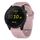Cinturino per orologio in silicone con fibbia borchiata e motivo a onde Kalebol da 22 mm (rosa) Cinturino per orologio in silicone con fibbia borchiata e motivo a onde Kalebol da 22 mm (rosa)