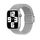 Per Apple Watch 42mm / 41mm / 40mm / 38mm Kalebol Nylon Loop Cinturino con fibbia magnetica (grigio chiaro)