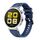 Cinturino per orologio in silicone composito Kalebol da 18 mm (blu scuro)