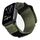Per Apple Watch 46mm / 49mm / 45mm / 44mm Kalebol Canvas Nylon Hook and Loop Watch Band (verde militare) Per Apple Watch 46mm / 49mm / 45mm / 44mm Kalebol Canvas Nylon Hook and Loop Watch Band (verde militare)