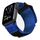 Per Apple Watch 46mm / 49mm / 45mm / 44mm Kalebol Canvas Nylon Hook and Loop Watch Band (Blu) Per Apple Watch 46mm / 49mm / 45mm / 44mm Kalebol Canvas Nylon Hook and Loop Watch Band (Blu)