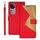 Per vivo V50 5G Global idewei Custodia per telefono in pelle con cuciture bicolore (rosso) Per vivo V50 5G Global idewei Custodia per telefono in pelle con cuciture bicolore (rosso)