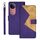 Per vivo V50 5G Global idewei Custodia per telefono in pelle con cuciture bicolore (viola) Per vivo V50 5G Global idewei Custodia per telefono in pelle con cuciture bicolore (viola)
