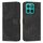 Custodia in pelle con motivo a strisce per Honor X8c 4G con cordino (nero) Custodia in pelle con motivo a strisce per Honor X8c 4G con cordino (nero)