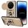 Per Honor Magic7 Pro Custodia per fotocamera scorrevole in TPU+PC (oro)