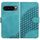 Per Google Pixel 10 Pro XL Custodia in pelle con motivo a testa di elefante e cordino (azzurro chiaro) Per Google Pixel 10 Pro XL Custodia in pelle con motivo a testa di elefante e cordino (azzurro chiaro)