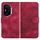 Custodia in pelle per telefono con testa di elefante in rilievo per Honor 400 con cordino (rosso rosa) Custodia in pelle per telefono con testa di elefante in rilievo per Honor 400 con cordino (rosso rosa)