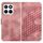 Custodia in pelle con cordino per telefono con testa di elefante in rilievo per Honor X8c 4G (rosa) Custodia in pelle con cordino per telefono con testa di elefante in rilievo per Honor X8c 4G (rosa)