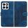 Custodia in pelle con cordino per telefono con testa di elefante in rilievo per Honor X8c 4G (blu reale) Custodia in pelle con cordino per telefono con testa di elefante in rilievo per Honor X8c 4G (blu reale)