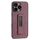 Per iPhone 16 Pro Custodia antiurto con supporto push-pull in pelle PU (rosso vino)