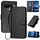 Per Google Pixel 10 Pro XL YX0070 Custodia in pelle con fibbia in fibra di carbonio e cordino (nero) Per Google Pixel 10 Pro XL YX0070 Custodia in pelle con fibbia in fibra di carbonio e cordino (nero)
