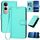 Per vivo V50 Lite 4G / 5G YX0070 Custodia in pelle con fibbia in fibra di carbonio e cordino (azzurro chiaro) Per vivo V50 Lite 4G / 5G YX0070 Custodia in pelle con fibbia in fibra di carbonio e cordino (azzurro chiaro)