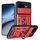 Per Google Pixel 9a Custodia per fotocamera scorrevole TPU+PC Custodia per telefono (rosso)