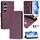 Per Tecno Camon 40 4G Smile Embossing RFID Custodia in pelle per telefono (viola) Per Tecno Camon 40 4G Smile Embossing RFID Custodia in pelle per telefono (viola)