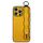 Per iPhone 16 Pro Max Custodia per telefono in TPU con supporto per cinturino ondulato (giallo)