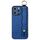 Per iPhone 16 Pro Wavy Wristband Bracket Custodia per telefono in TPU (blu)