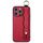 Per iPhone 16 Pro Wavy Wristband Bracket Custodia per telefono in TPU (rosso)