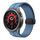 Per Samsung Galaxy Watch7 / 6 / 5 Kalebol Concave Folding Magnetic Buckle Silicone Strap (Blu) Per Samsung Galaxy Watch7 / 6 / 5 Kalebol Concave Folding Magnetic Buckle Silicone Strap (Blu)