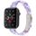 Per Apple Watch 46mm / 49mm / 45mm / 44mm Cinturino in resina ovale (fiore rosa viola) Per Apple Watch 46mm / 49mm / 45mm / 44mm Cinturino in resina ovale (fiore rosa viola)