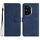 Custodia in pelle con motivo a cuore per Honor 400 (blu reale)