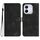 Custodia in pelle con motivo a cuore per Honor 400 Lite (nero)